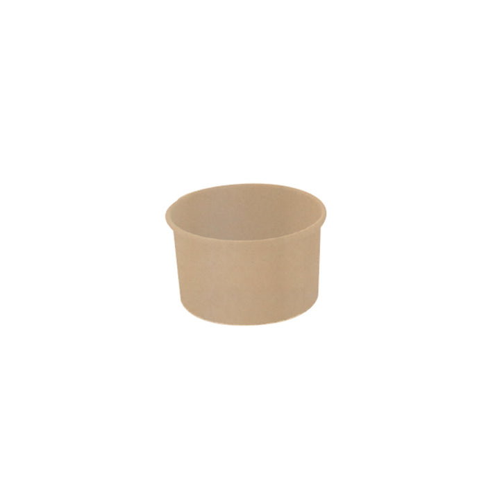 Contenitore in fibra di bambù per alimenti freddi - 90 ml - Ø 7,5 cm - H 4,5 cm - 50 pezzi