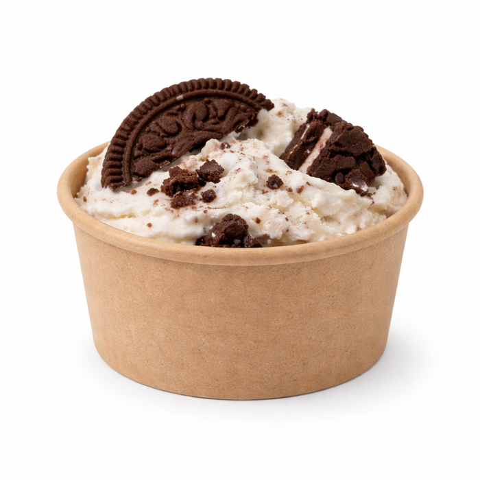 Contenitore in fibra di bambù per alimenti freddi - 90 ml - Ø 7,5 cm - H 4,5 cm - 50 pezzi