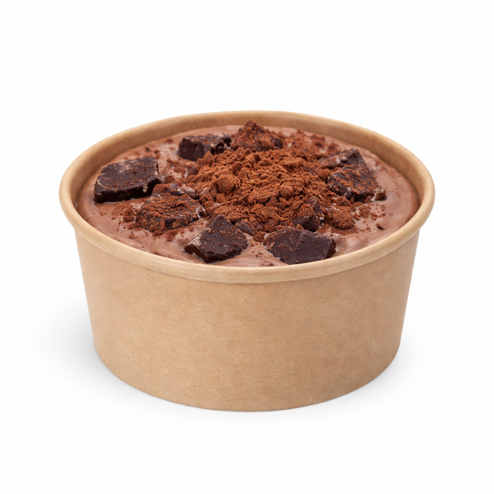 Contenitore in fibra di bambù per alimenti freddi - 150 ml - Ø 8,5 cm - H 5,2 cm - 50 pezzi