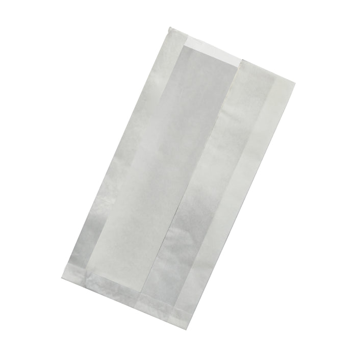 Sacchetto sandwich con finestra bianca ecologica (PAP22) - 20 cm x 6 cm x 40 cm - 1000 pezzi