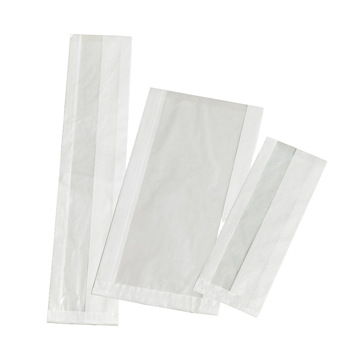 Sacchetto sandwich con finestra bianca ecologica (PAP22) - 11 cm x 4 cm x 55 cm - 1000 pezzi