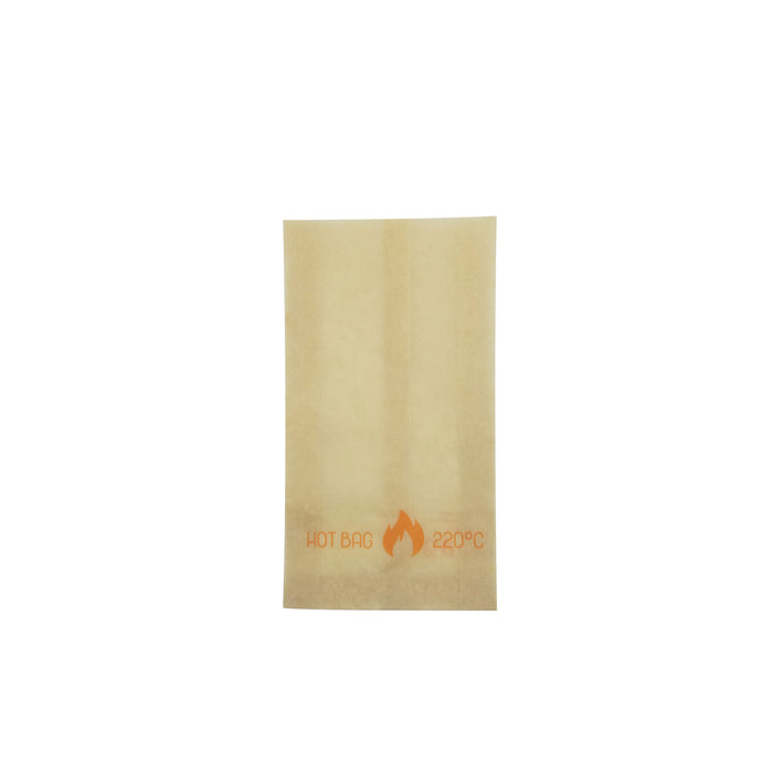 Sacchetto in carta scura kraft, speciale per forno - 11 cm x 3,5 cm x 20 cm - 200 pezzi