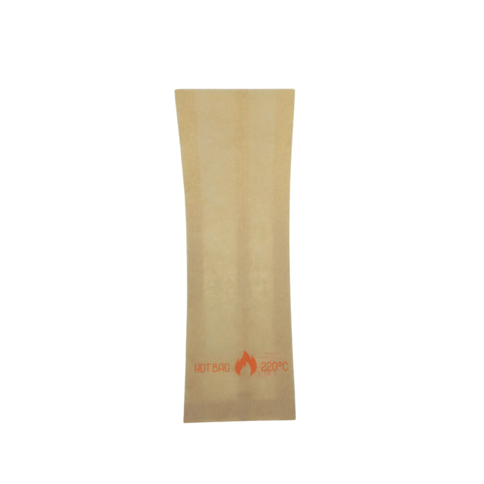 Sacchetto in carta scura kraft, speciale per forno - 11 cm x 3,5 cm x 33 cm - 200 pezzi