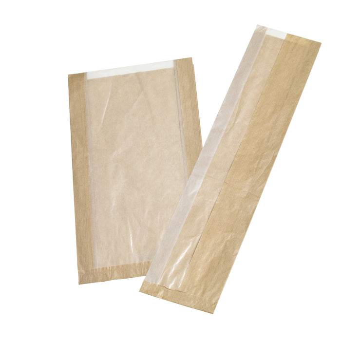 Sacchetto sandwich con finestra bianca ecologica (PAP22) - 11 cm x 4 cm x 31 cm - 1000 pezzi
