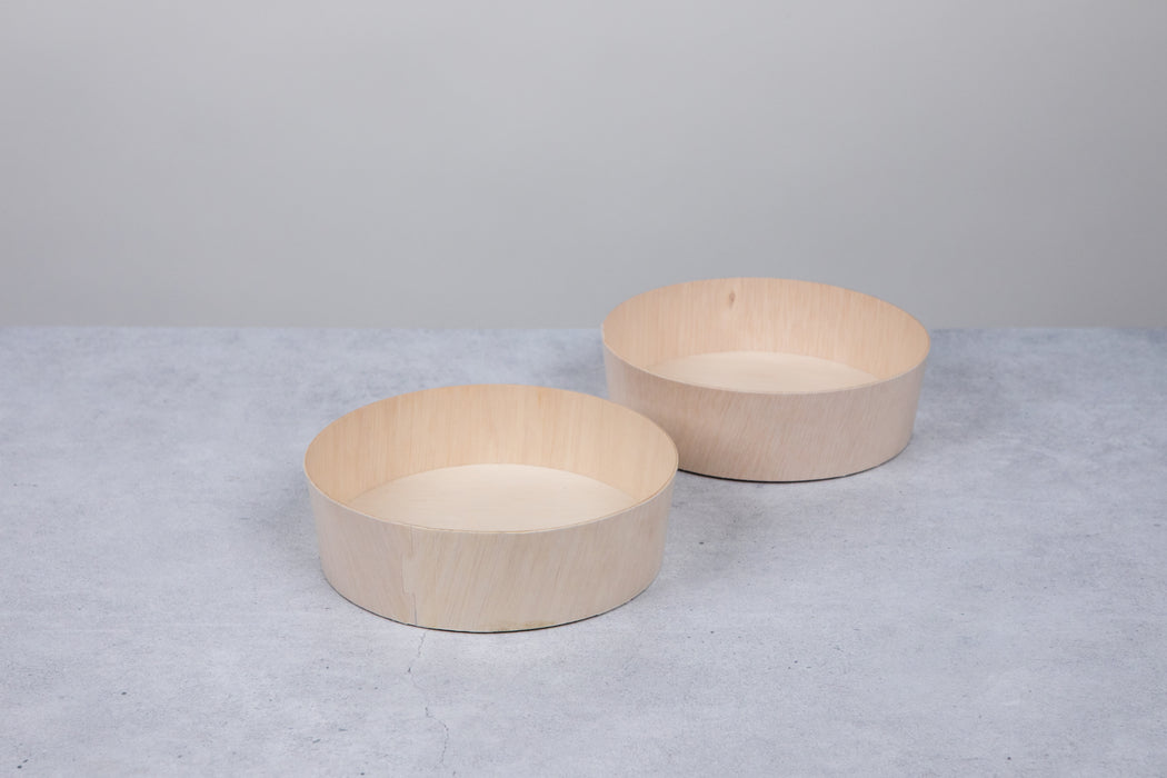 Vassoio "Samurai" in legno - 710 ml - Ø 15,5 cm - H 4,5 cm - 100 pezzi