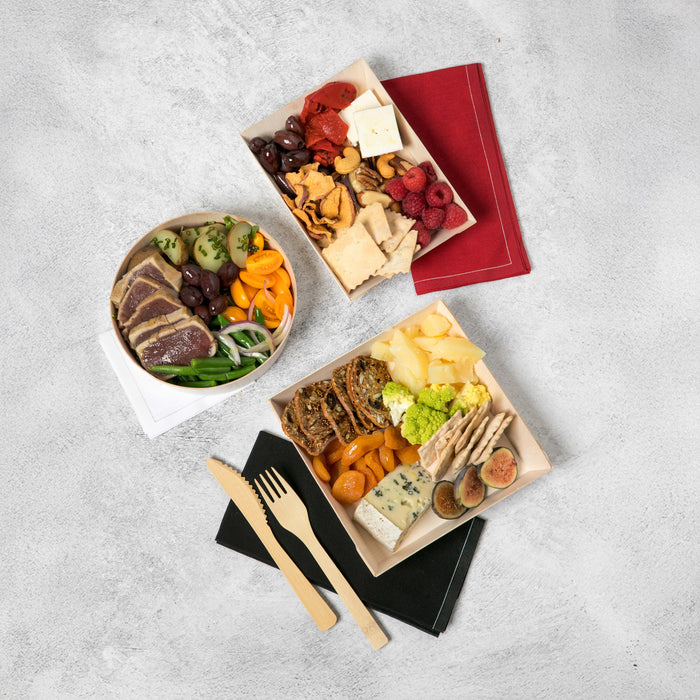 Vassoio "Samurai" in legno - 18 cm x 13 cm x 2,9 cm - 100 pezzi