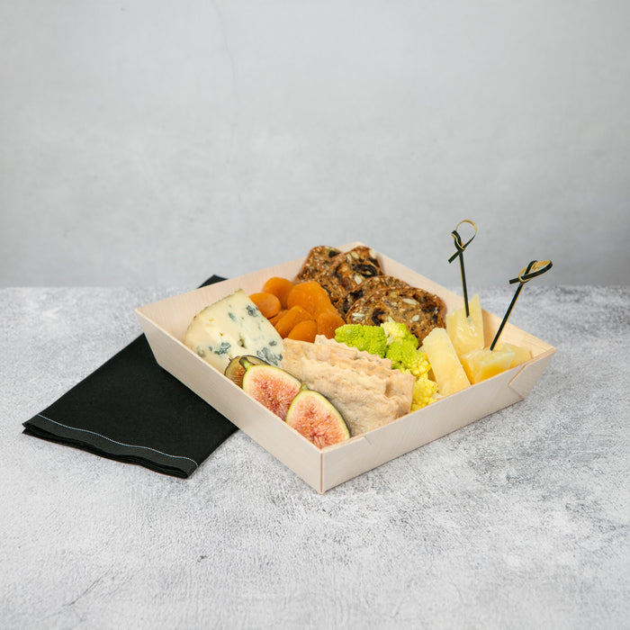 Vassoio "Samurai" in legno - 17,1 cm x 17 cm x 3,2 cm - 100 pezzi