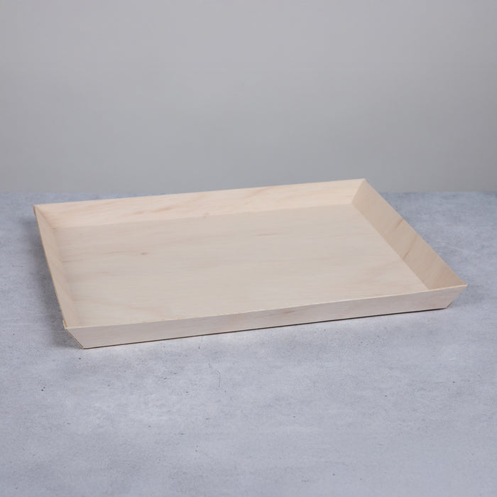 Vassoio "Samurai" in legno - 17,1 cm x 17 cm x 3,2 cm - 100 pezzi