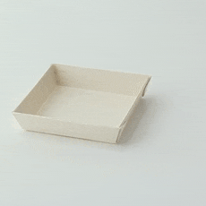 Vassoio "Samurai" in legno 70x70mm H15mm