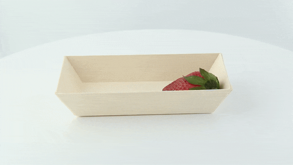 Vassoio "Samurai" in legno 155x85mm H28mm