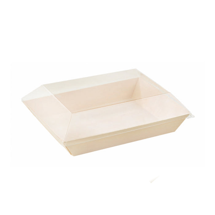 Copercho in PET per vassoio Samourai (PET1) - 13,1 cm x 18,2 cm x 2,4 cm - 100 pezzi