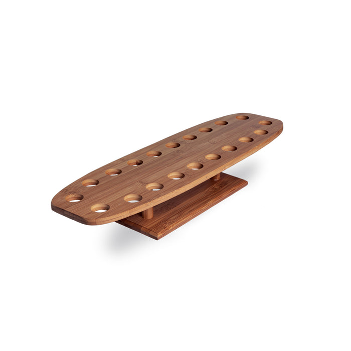 Supporto in bambù a 20 fori per coni - 50 cm x 15 cm x 8,5 cm - 1 pezzo