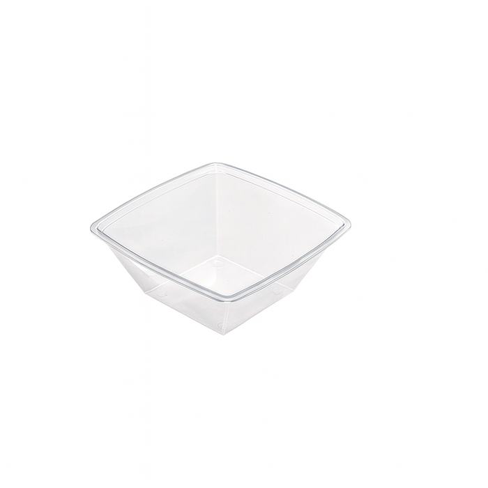 Insalatiera in  PET quadrata trasparente 195x195mm H70mm 1000ml