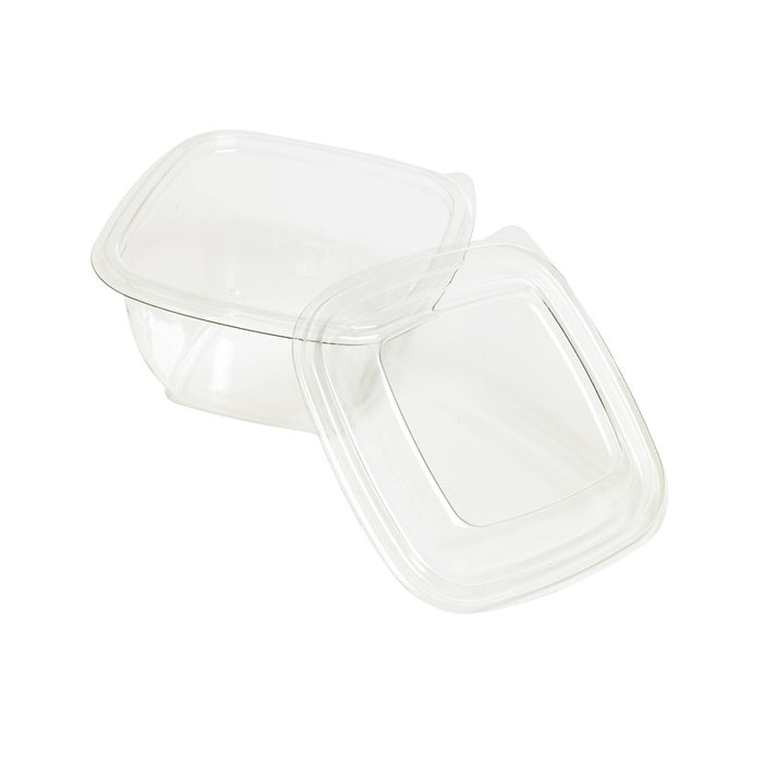 Insalatiera quadrata PET + coperchio 130x130mm H60mm 480ml