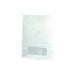 Sacchetto a soffietto in carta bianca con finestra 157x85mm H220mm
