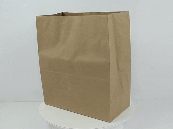 Sacchetto "SOS" in carta kraft doppia parete 320x170mm H380mm