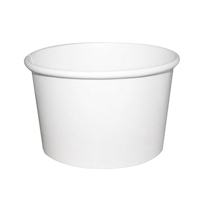 Contenitore in cartone bianco per alimenti caldi e freddi  H61mm 230ml