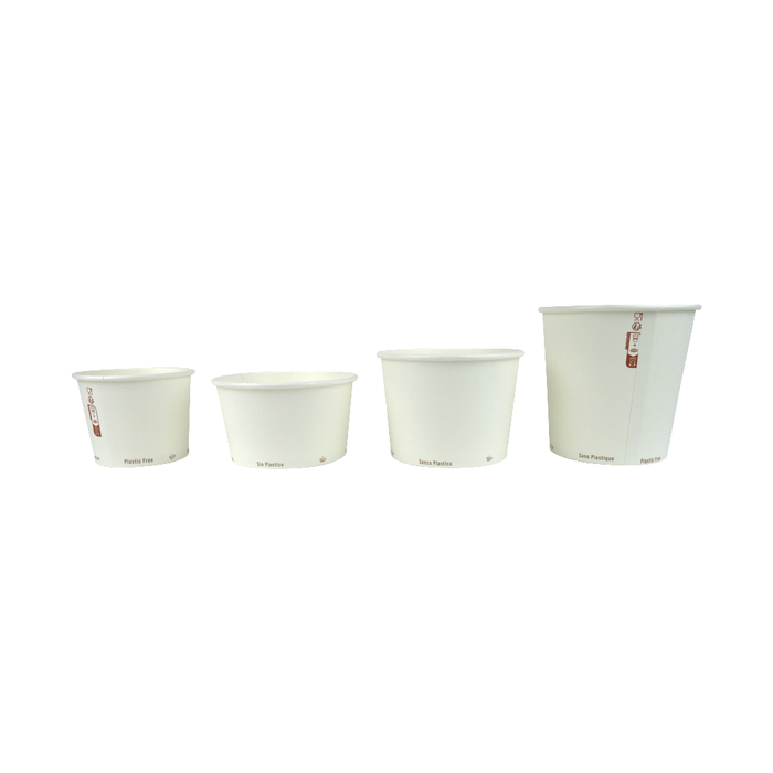 Contenitore da zuppa "Nature" biodegradabile - 700 ml - Ø 11,5 cm - H 11,5 cm - 25 pezzi