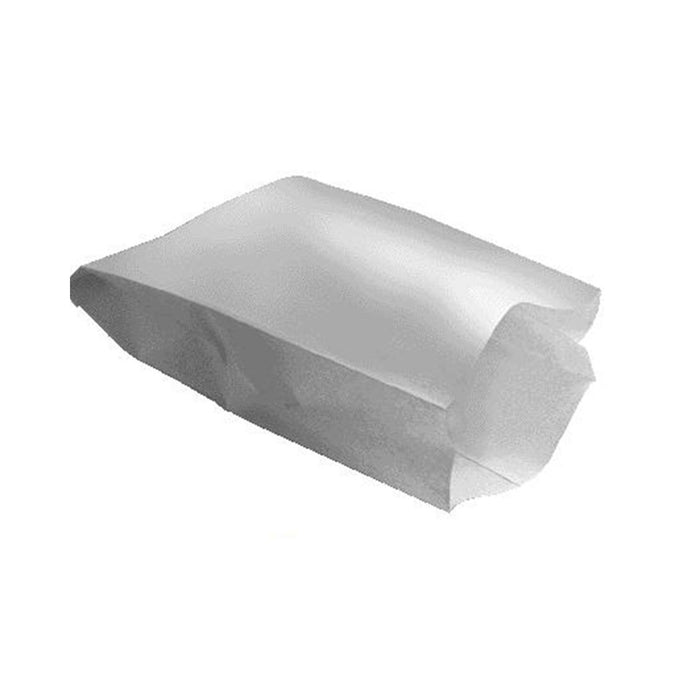 Sacchetto in carta bianca laminata per trancio pizza - 17 cm x 6 cm x 28 cm - 500 pezzi
