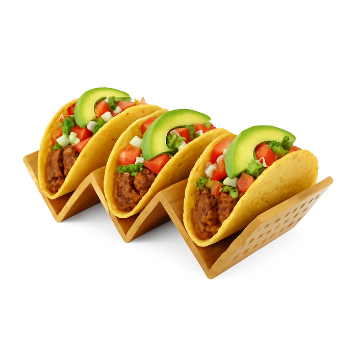 Supporto in bambù per tacos 212x100mm H50mm
