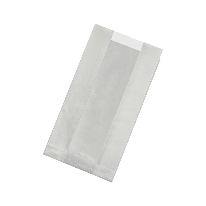 Sacchetto in carta kraft antiunto con finestra in PP (C/PAP81 + PP5) - 22 cm x 12 cm x 5 cm - 1000 pezzi