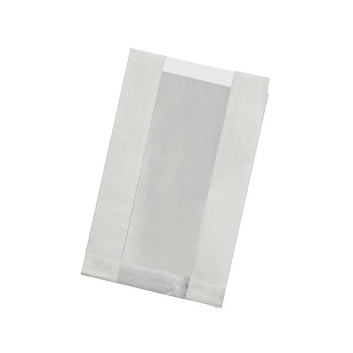 Sacchetto in carta kraft antiunto con finestra in PP (C/PAP81 + PP5) - 22 cm x 14 cm x 6 cm - 1000 pezzi