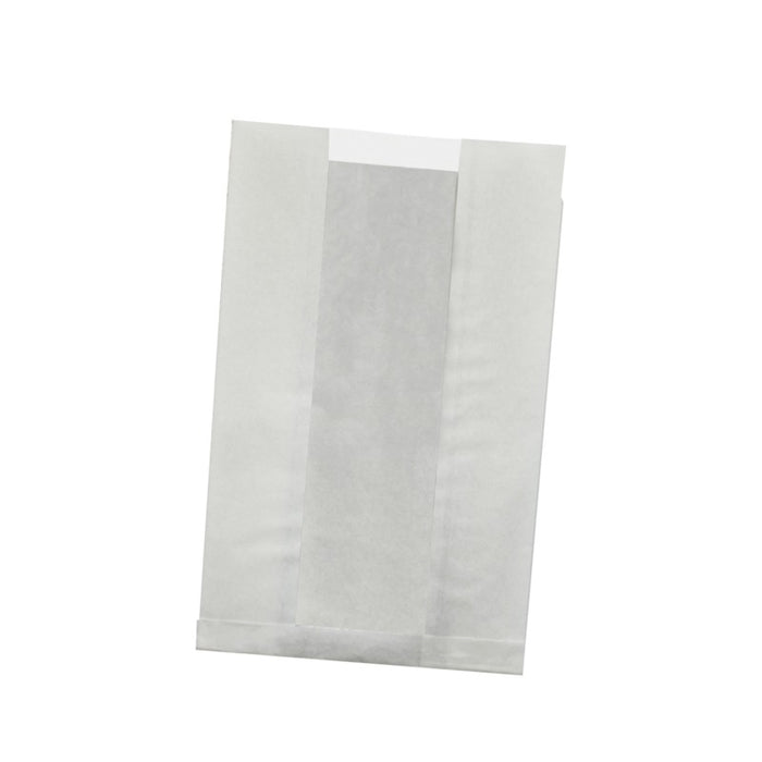 Sacchetto in carta kraft antiunto con finestra in PP (C/PAP81 + PP5) 280x180mm H80mm