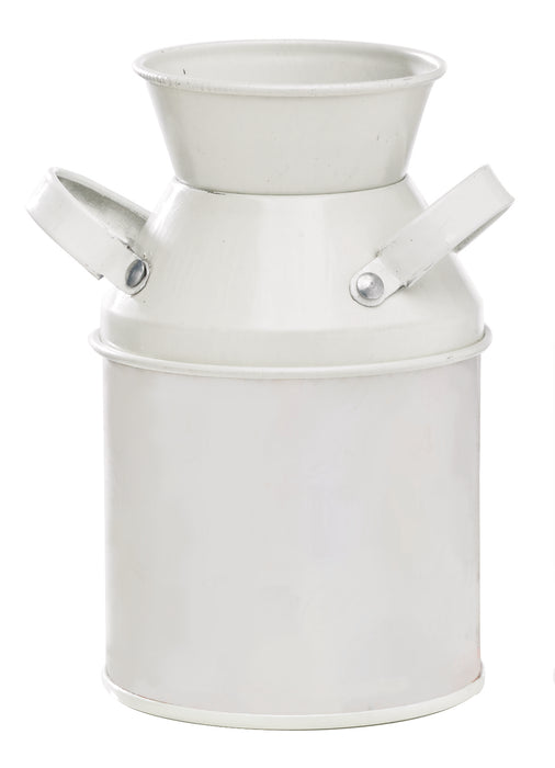 Secchiello in metallo laccato bianco - 125 ml - Ø 5 cm - H 10 cm - 6 pezzi