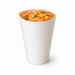 Bicchiere da snack richiudibile forato in cartone bianco  H157mm 480ml