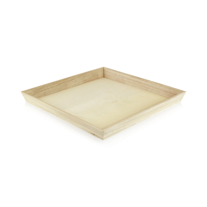 Vassoio da pasto "Noa" in legno - 31 cm x 31 cm x 4 cm - 10 pezzi
