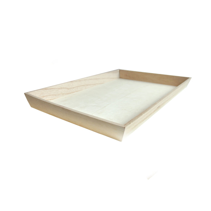Vassoio da pasto "Noa" in legno - 45 cm x 30 cm x 4 cm - 10 pezzi