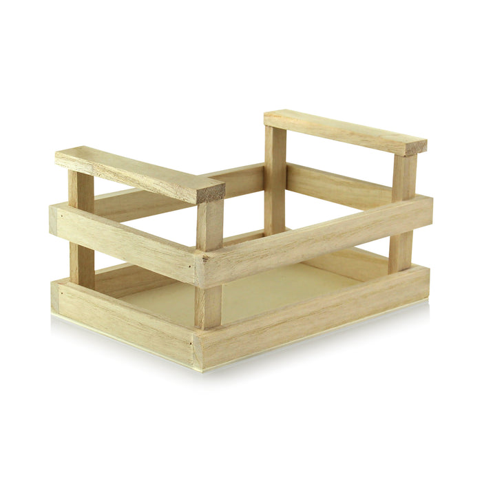 Mini cassetta in legno - 17 cm x 12 cm x 9 cm - 12 pezzi