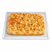 Griglia rettangolare in alluminio per pizza con base forata 400x280mm H10mm