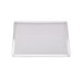 Griglia rettangolare in alluminio per pizza con base forata 400x280mm H10mm