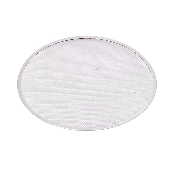 Griglia per pizza rotonda in alluminio con base forata - Ø 50,8 cm - H 0,4 cm - 12 pezzi