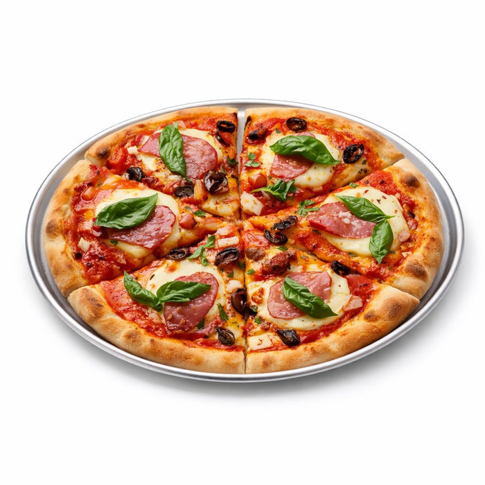 Vassoio per pizza in alluminio - Ø 50,8 cm - H 0,8 cm - 12 pezzi