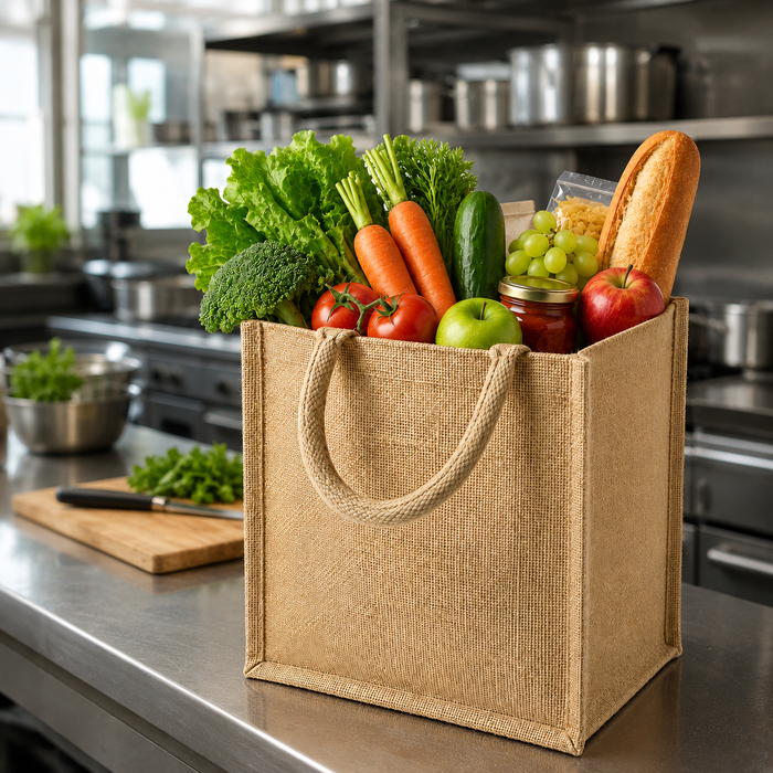 Borsa tote in iuta - 17 cm x 26 cm x 28 cm - 30 pezzi