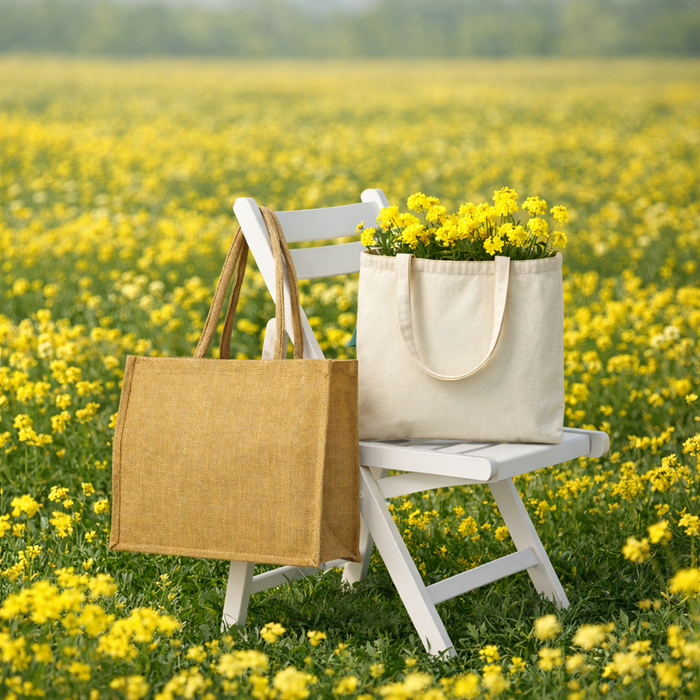 Borsa tote in iuta - 35,5 cm x 18 cm x 19 cm - 20 pezzi