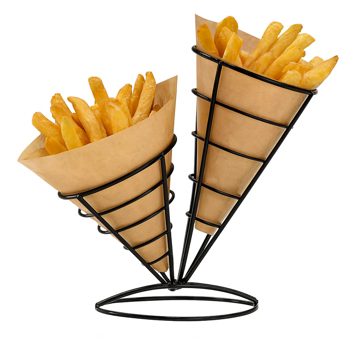Supporto a forma di cono doppio - 26,7 cm x 24,1 cm - 6 pezzi