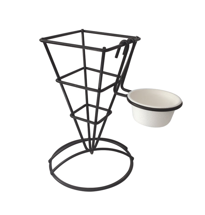 Porta contenitore in metallo nero - Ø 5,7 cm - H 7 cm - 6 pezzi