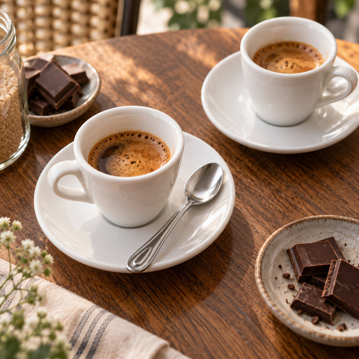 Cucchiaino da caffè in acciaio inox con custodia, da lavare prima dell'uso - 12,8 cm x 2,7 cm x 1,5 cm - 50 pezzi
