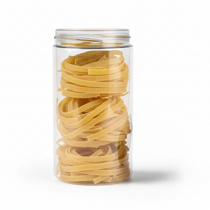 Barattolo Bokotwist in PET riutilizzabile (PET1) - 1000 ml - Ø 8,9 cm - H 16,7 cm - 80 pezzi