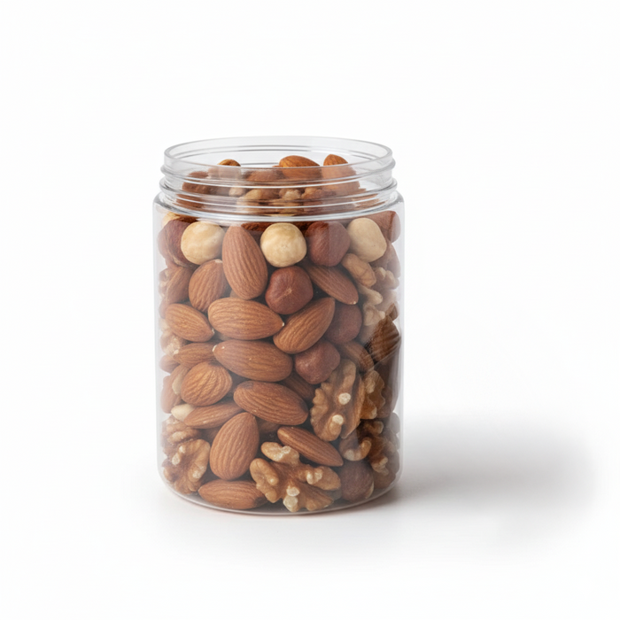 Barattolo Bokotwist in PET riutilizzabile (PET1) - 500 ml - Ø 8,9 cm - H 9,6 cm - 160 pezzi