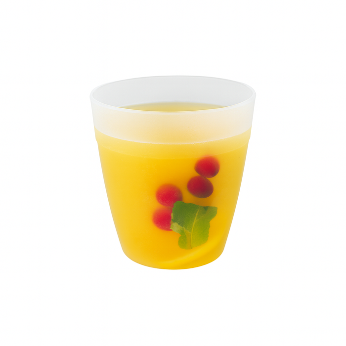 CUPOLY bicchiere in PP  riutilizzabile impilabile  H75mm 256ml