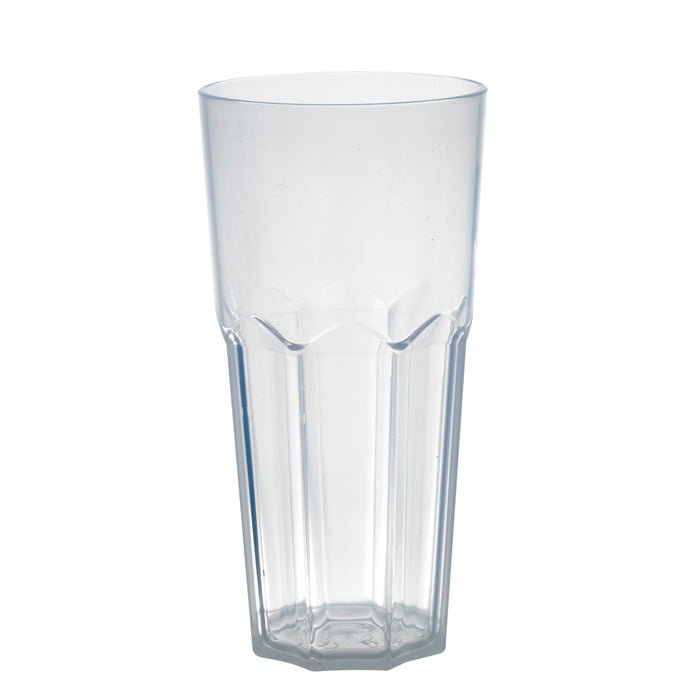 "Cupoly" Bicchiere a faccetta riutilizzabile in PP - 240 ml - Ø 6,5 cm - H 12,7 cm - 12 pezzi