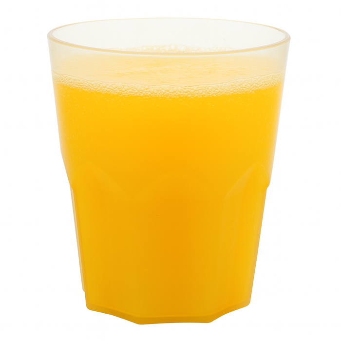 "Cupoly" Bicchiere a faccetta riutilizzabile in PP - 500 ml - Ø 8,7 cm - H 9,9 cm - 12 pezzi