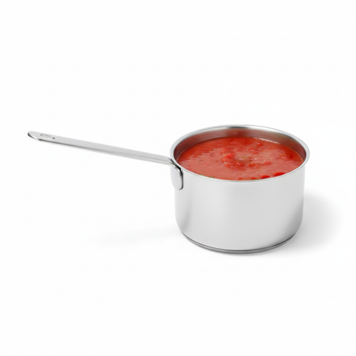 Mini casseruola in acciaio inox - 155 ml - Ø 7,2 cm - H 16,5 cm - 6 pezzi