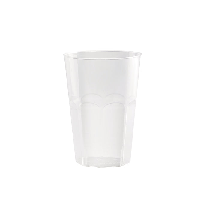 "Optimal" bicchiere in PP riutilizzabile - 340 ml - Ø 7,9 cm - H 10,8 cm - 30 pezzi