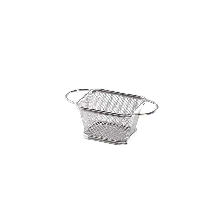 Mini cestino friggitrice in metallo - 16,2 cm x 7,7 cm x 7,4 cm - 6 pezzi