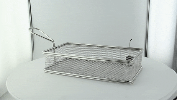 Mini cestino friggitrice in metallo 220x120mm H50mm